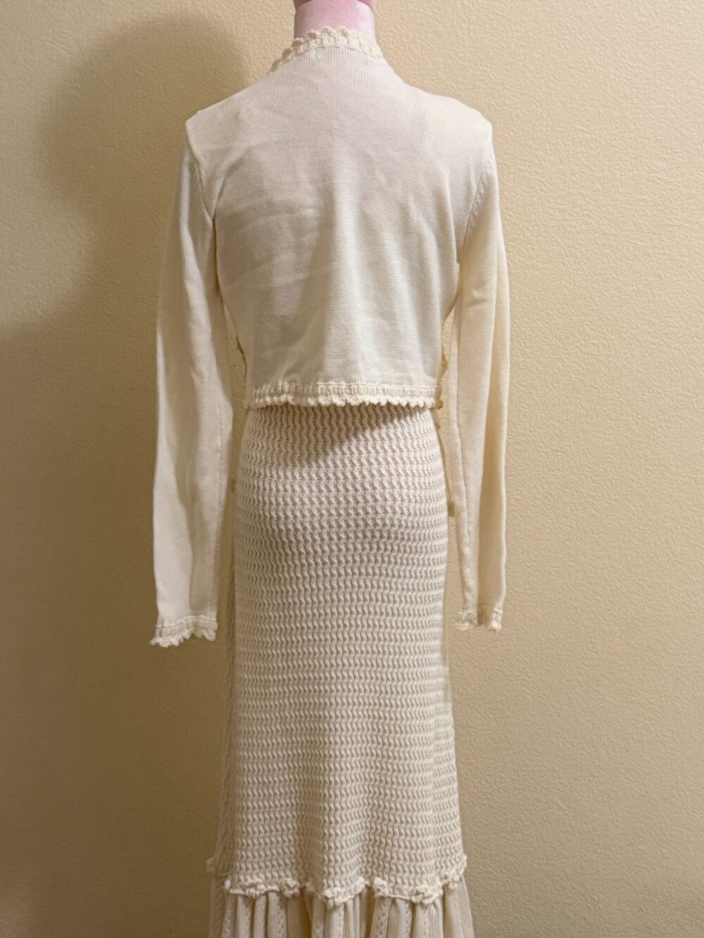 Grape Hyacinth Vine Dress & Cardigan Set (large) - Picture 4 of 6